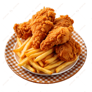 pngtree-delicious-fried-chicken-with-french-fries-isolated-on-transparent-background-png-image_20617010